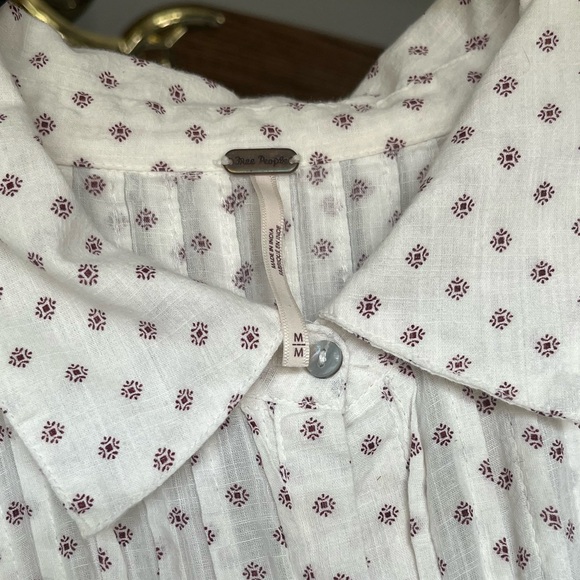 Free People Cream Ruffle Mini Dress - Picture 3 of 5